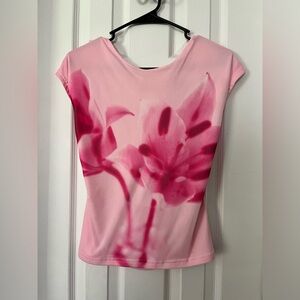 Princess Polly ROSALINDA TOP PINK FLOWER